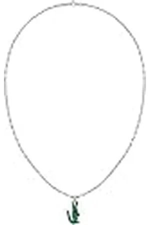 Lacoste Collar de cadena para Hombre, Colección ARTHOR de Acero inoxidable