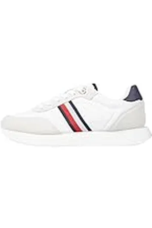Tommy Hilfiger Zapatillas para Mujer Runner Sneaker Zapatillas de Deporte, (White), 37