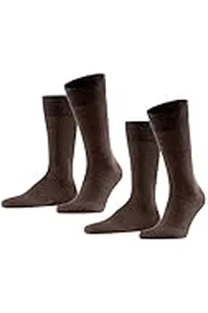 Falke Happy Double Pack M So algodón lisos 2 pares, Calcetines Hombre, , 39-42