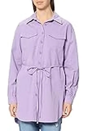 NA-KD Oversized Belted Shirt Camisa, , 38 para Mujer