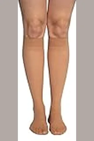 Ulla Popken Kniestrumpf, Calcetines Hasta la Rodilla para Mujer, Beige (Teint 26), Talla Única, Pack de 3