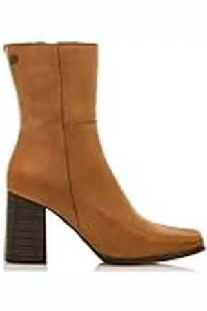 MTNG Botines de tacón Mujer Botines de tacón Porto 59663 Mujer | De Piel, con Interior Piel, caña Alta y Punta Redonda | Botines de tacón Casual | Cierre con Cremallera | 58649 |