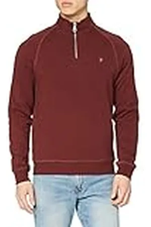 Farah Jim 1/4 Zip Sudadera, , Large para Hombre