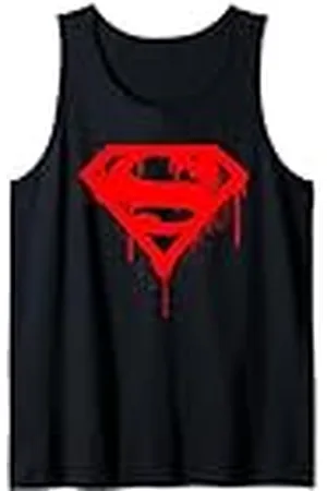 DC Comics Originals DC Superman Logo Doomsday Rojo Graffiti Camiseta sin Mangas