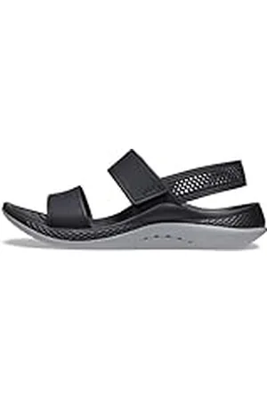 Crocs Mujer LiteRide 360 Sandal W Sandalia, Black/Light Grey, 41/42 EU