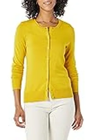 Amazon Jersey Cárdigan de Cuello a La Caja Ligero (Disponible en Tallas Grandes) Mujer, , XL