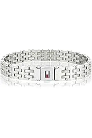 Tommy Hilfiger Jewelry Pulsera para Hombre de Acero Inoxidable con la Icónica Bandera 2701062