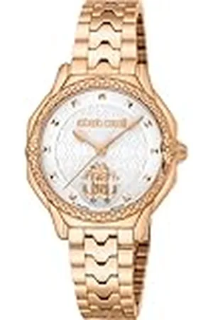 Roberto Cavalli Reloj Analógico para Mujeres de Cuarzo con Correa en Acero Inoxidable RV1L225M0061