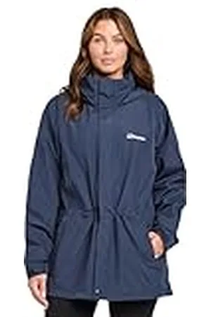 Berghaus Glissade Chaqueta Impermeable Interactiva, Mujer, Black/Black, XL