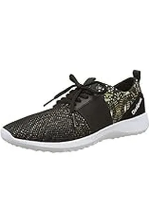 Desigual Shoes_Speed Y, Zapatillas de Running Mujer, Negro (2000 Negro), 36.5 EU