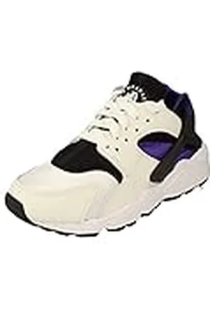 Nike Air Huarache, Zapatillas Mujer, Blanco, Negro y Morado, 36.5 EU