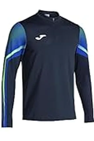 Joma Elite XI Sudadera, Azul Marino y Verde flúor, L para Hombre