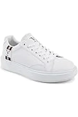 19V69 Italia Zapatillas para Hombre SNK 001 M White, Oxford Plano, Color , 39 EU