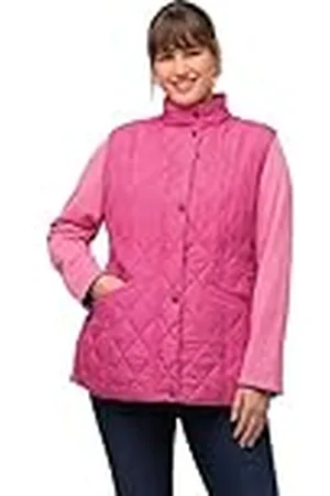 Ulla Popken Steppweste, Slim, Stehkragen, Ärmellos Chaleco, , 46-48 para Mujer