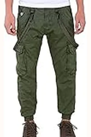 Alpha Industries Utility Pantalones, Verde (Dark Olive-142), 38 para Hombre