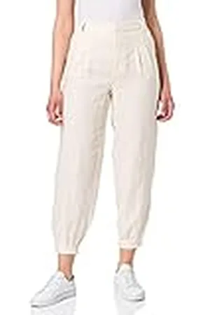 NA-KD Pantalones de Lino con Pierna Globo, , 40 para Mujer