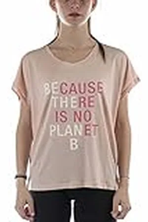 ECOALF Camiseta Mujer Rialf, de Algodón Orgánico y Reciclado, con Cuello Redondo, Camiseta sin Mangas, Transpirable y Cómoda, T-shirt con Texto Impreso, Talla XL, Color