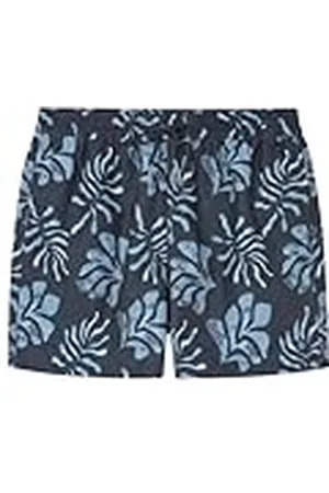 Springfield SPRINGFILED Bañador Estampado Hojas, Bañador para Hombre Hombre, Blue, XL