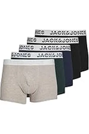 JACK & JONES JACK&JONES JACDALLAS Logo Trunks 5 Pack, Bóxer Hombre,