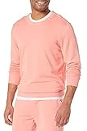 Amazon Sudadera en felpa francesa ligera con cuello redondo y manga larga (disponible en talla grandes y largos especiales) Hombre, , L