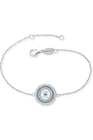 Engelsrufer ERB-EYE-ZIM - Pulsera de 925 para mujer, diseño de ojo de nazar con esmalte y circonitas