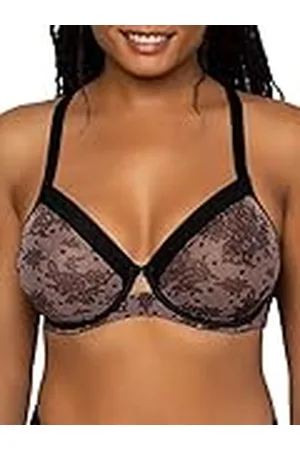 CURVY COUTURE Sujetador de Malla Transparente, Cobertura Completa, sin Forro, , 100F para Mujer