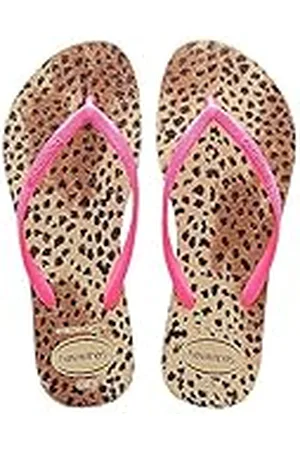 Havaianas Slim Animals, Chanclas, para Niñas, Arena Gris / Rosa, 25/26 EU