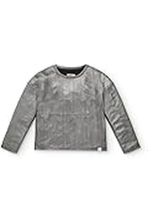 Tuc Tuc Camiseta Manga Larga niña en Gris Metalizado con Efecto Brillante colección The Land of Ice (Talla 14 años)