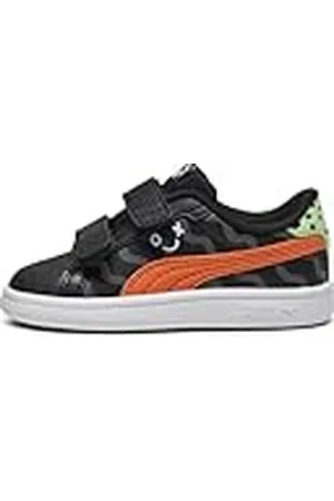 PUMA Unisex Kids SMASH 3.0 L MIX MTCH V INF- BLACK-HOT HEAT-SPRING FERN-COOL DARK GRAY- WHITE