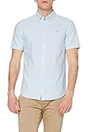 Farah Brewer Slim Fit Cotton Oxford Shirt Camisa, , L para Hombre