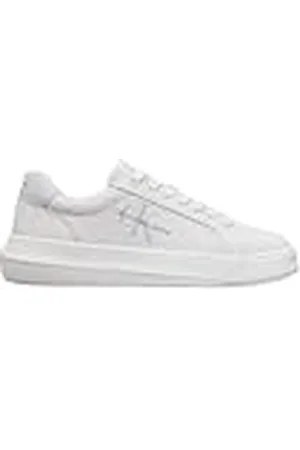 Calvin Klein Jeans CHUNKY CUPSOLE MONO LTH WN Zapatillas deportivas Mujer, Blanco (Bright White/Plein Air), 41 EU