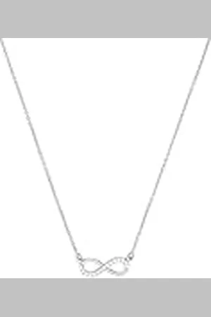 Amor Collar con colgante Collar de de ley 925 para señora, con sintetizador de circonitas cúbicas, 45 cm, , Infinity, Se entrega en caja de regalo de joyería