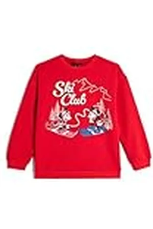 Koton Minnie Mouse and Mickey Mouse Sweatshirt Licensed Long Sleeve Crew Neck Soft Interior, Sudadera niñas,