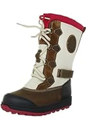 Timberland MUKLUK HOLDERNESS BRN/RED 2074R - Botas de cuero para niños, Marrón (Braun (Medium Brown with Red)), 34