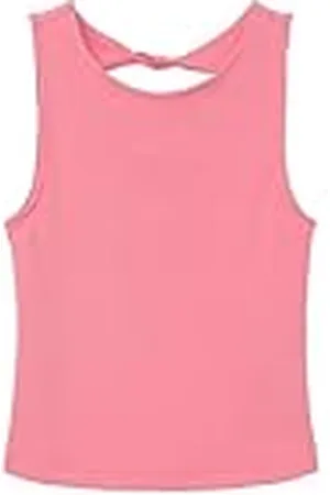 QS by s.Oliver Junior 2142489 Camiseta de Tirantes con Espalda Abierta, Rosa , L para Niñas