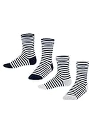 ESPRIT Unisex niños, Sporty Stripe 2-Pack Calcetines, Algodón, Azul (Marine 6120), 27-30, (2 pares)