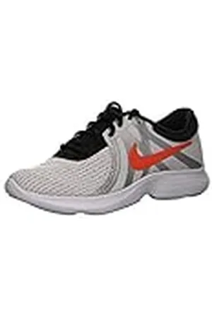 Nike Revolution 4 SD (GS), Zapatillas de Cross Unisex niños, Blanco (Pure Platinum/Team Orange-BLAC 001), 21 EU