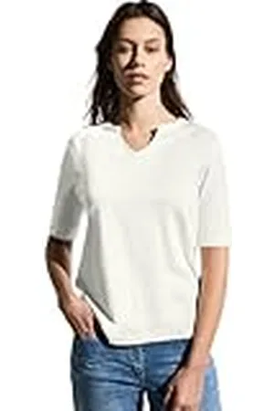 CECIL B322917 Camiseta con Aspecto de túnica, Vanilla White, XXL Mujeres