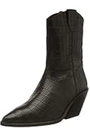 VERO MODA Vmsibea Leather Boot, Botas Cortas al Tobillo Mujer, , 36 EU