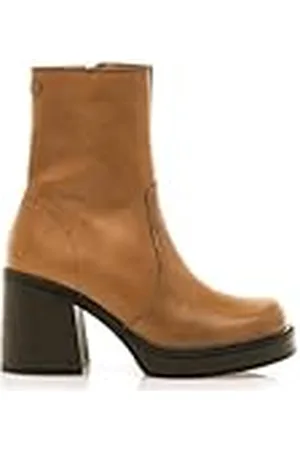 MTNG Botines de tacón Mujer Botines de tacón New Oasis 59800 Mujer | De Piel, con Interior Piel, caña Alta y Punta Redonda | Botines de tacón Casual | Cierre con Cremallera | 58637 |