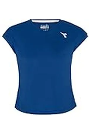Diadora Camiseta de Manga Corta para niña, Color , Blanco, XXL