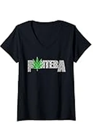 Pantera Logotipo oficial de Leaf Camiseta Cuello V