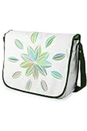 Le Jardin du Lin Bolsas de mensajero con estampado digital con correas de color caqui para niñas y niños, regreso a la escuela, bolsas de mensajero para estudiantes, bolsos de hombro, tamaño: 29 x 36