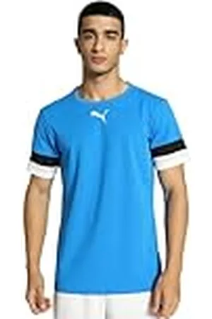 PUMA Hombre Shirt, Electric Blue Lemonade- Black- White, L