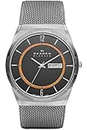 Skagen Melbye reloj para hombre, movimiento de cuarzo con correa de acero o piel, , 40MM