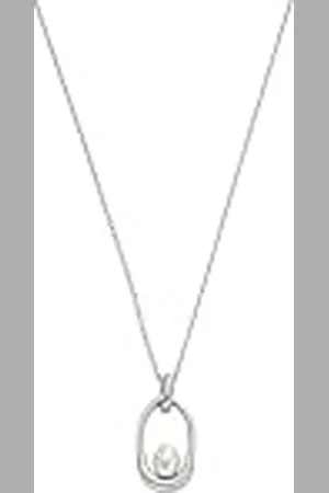 Skagen Collar para mujer con colgante de perla sintética, SKJ1796040, Length: 406.4mm, Width: 11.5mm, Acero inoxidable, No es una piedra preciosa