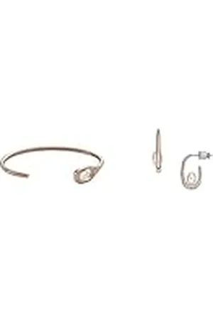 Skagen Pulsera puño Agnethe y pendientes de madreperla para mujer
