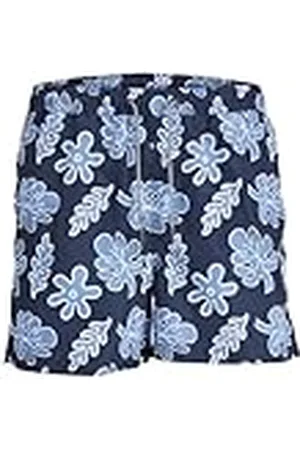 JACK & JONES Jpstfiji Jjswim AOP Ss24 LY Pls Bañador Corto, , 46 para Hombre