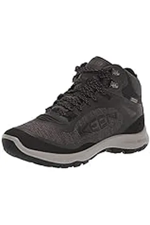 Keen Terradora Flex Mid Waterproof, Botas para Senderismo Mujer, Black/Steel Grey, 35.5 EU
