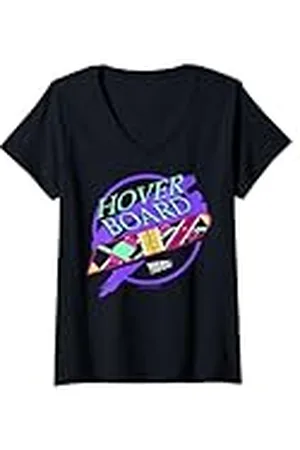 Back To The Future Mujer Hover Board del 35 aniversario de Regreso al Futuro Camiseta Cuello V
